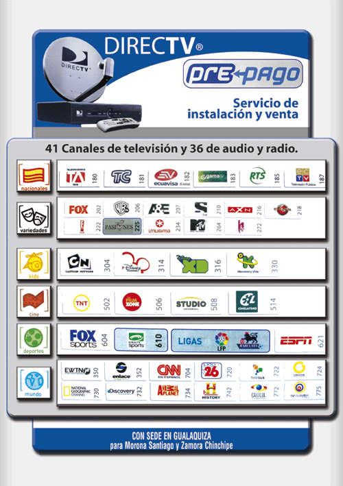 directv,gualaquiza,television,satelital