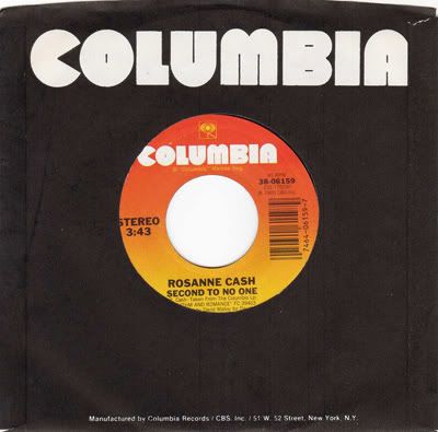 Second To No One / Never Alone - Roseanne Cash