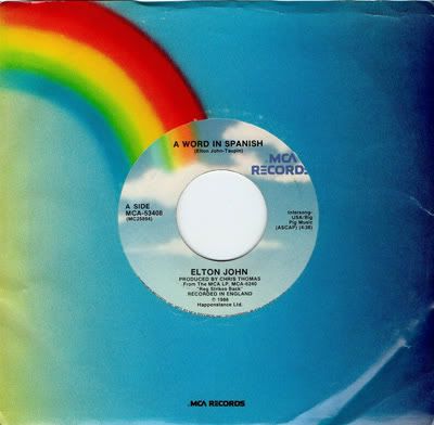 Elton John - A Word In Spanish / Heavy Traffic