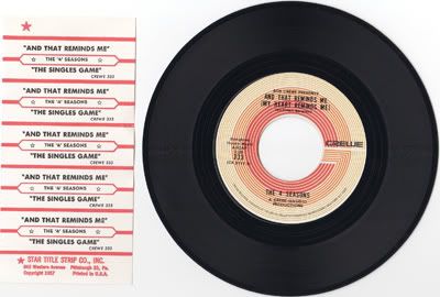 Four Seasons - And That Reminds Me / The Singles Game
