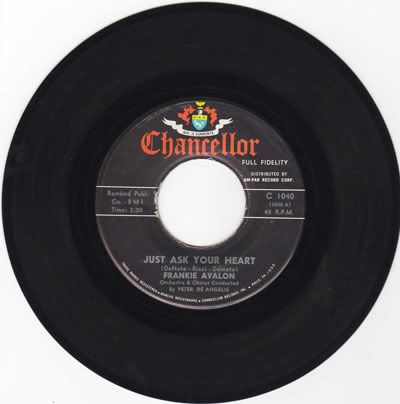 Frankie Avalon - Just Ask Your Heart / Two Fools