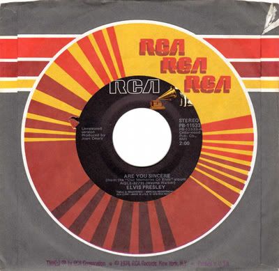 Elvis Presley - Are You Sincere / Solitaire