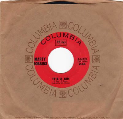 Marty Robbins - It's A Sin / I Feel Another Heartbreak Coming On