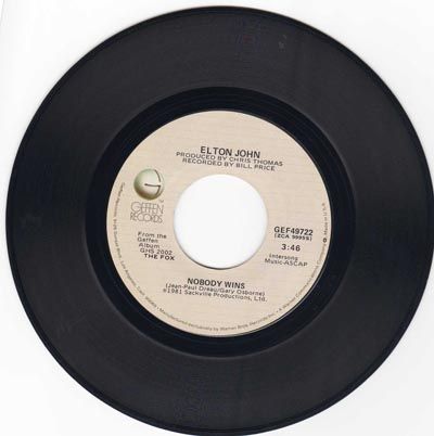 Elton John - Nobody Wins / Fools In Fashon