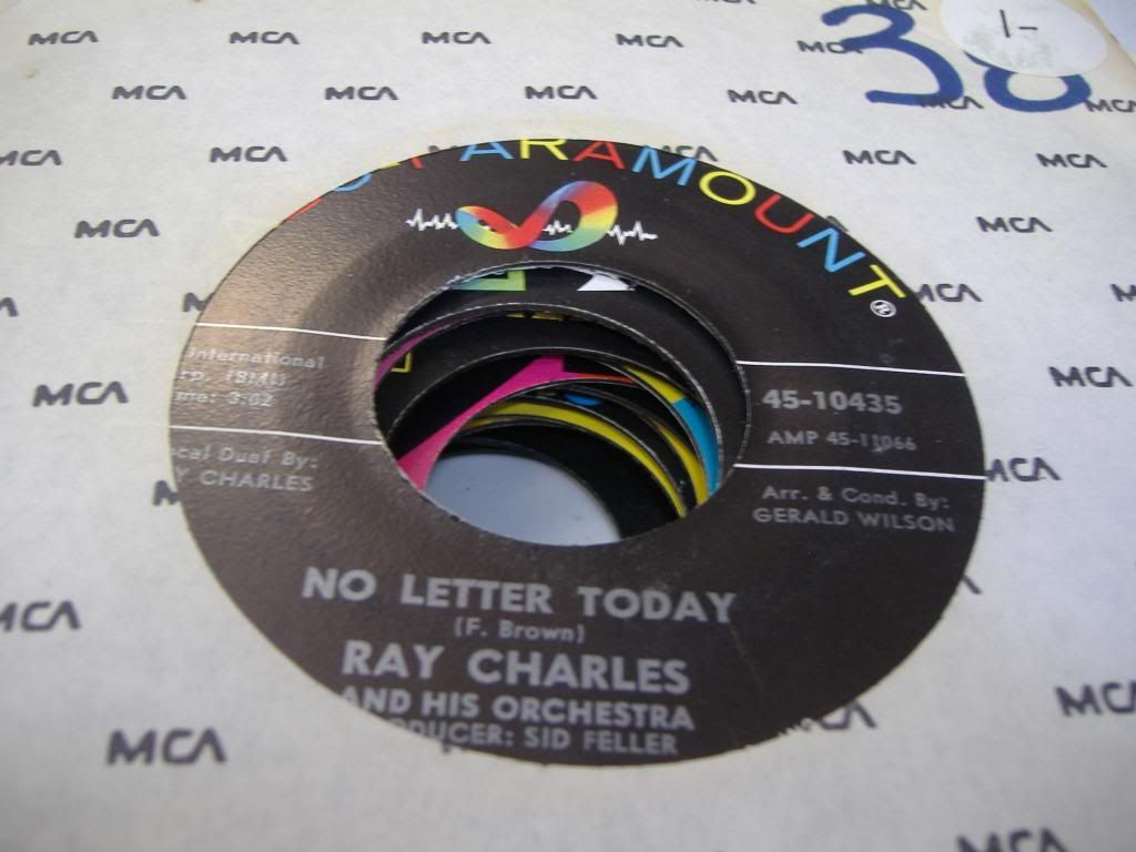 RAY CHARLES & HIS ORCHESTRA - No Letter Today (take These Chains From My Heart) Record