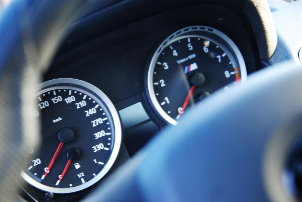 OEM M3 gauge cluster retrofitted and coded for the BMW 135i