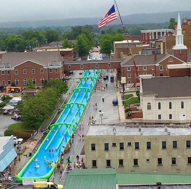 Slide the City July 4th festivities (Cookeville sale, 2015