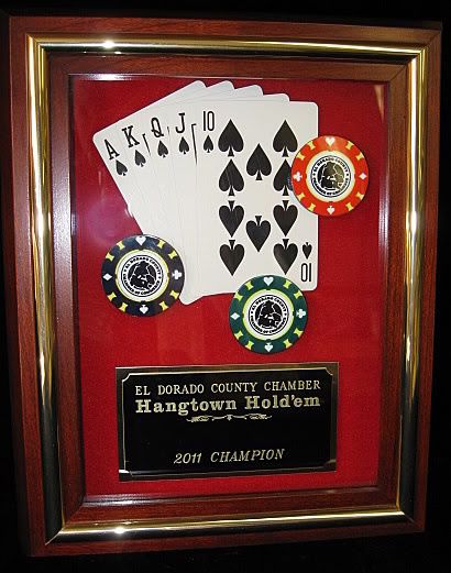 Poker Shadow Plaque