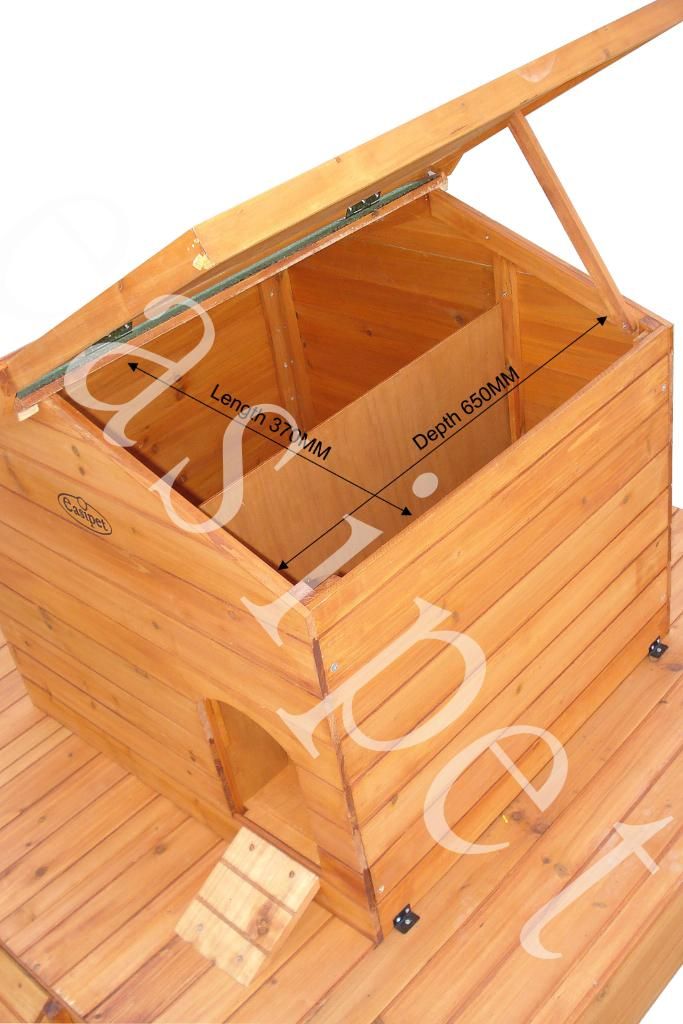 Large Duck House Wooden Floating Platform Wood Nesting Box Waterfowl