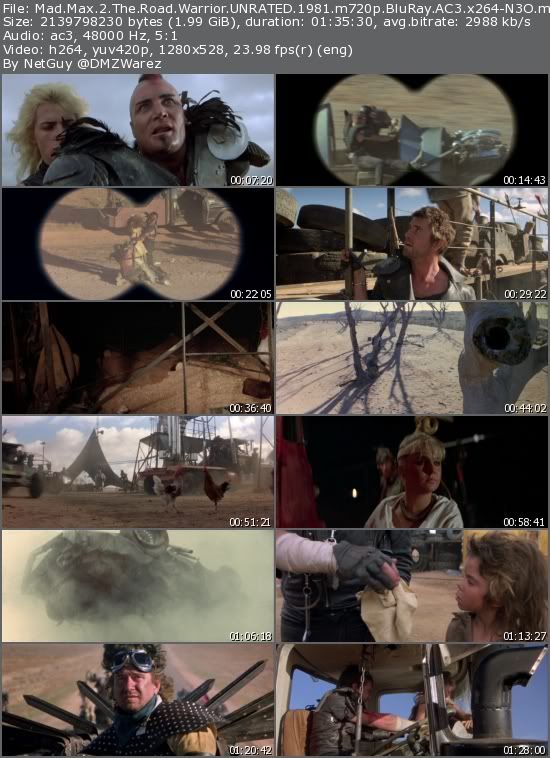 Mad Max 2 The Road Warrior UNRATED (1981) m720p BluRay AC3 x264-N3O Mad Max 2 The Road Warrior UNRATED (1981) m720p BluRay AC3 x264-N3O