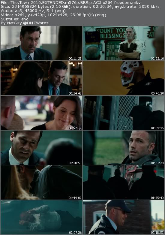 The Town (2010) EXTENDED m576p BRRip AC3 x264-freedom The Town (2010) EXTENDED m576p BRRip AC3 x264-freedom