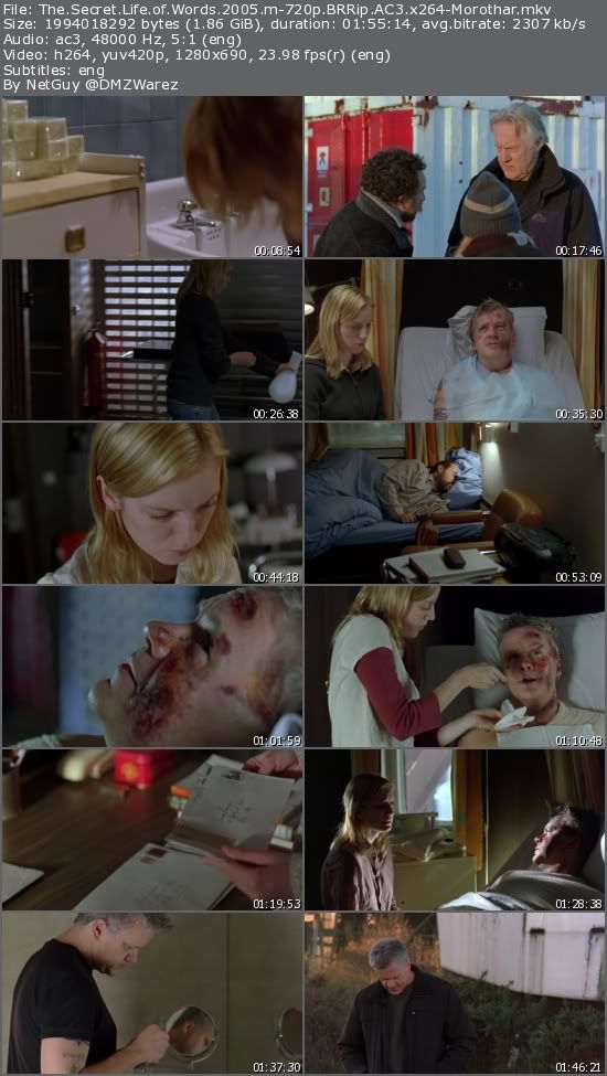The Secret Life of Words (2005) m-720p BRRip AC3 x264-Morothar The Secret Life of Words (2005) m-720p BRRip AC3 x264-Morothar