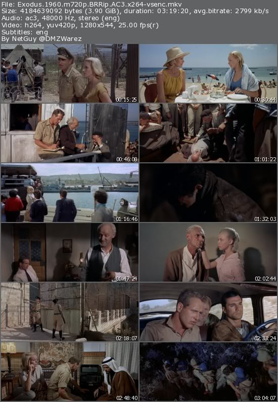 Exodus (1960) m720p BRRip AC3 x264-vsenc Exodus (1960) m720p BRRip AC3 x264-vsenc