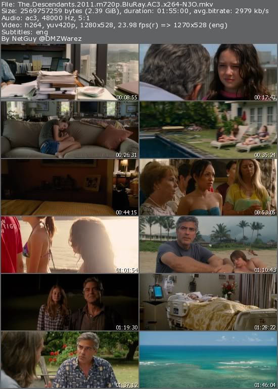 The Descendants (2011) m720p BluRay AC3 x264-N3O The Descendants (2011) m720p BluRay AC3 x264-N3O