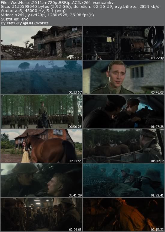 War Horse (2011) m720p BRRip AC3 x264-vsenc War Horse (2011) m720p BRRip AC3 x264-vsenc