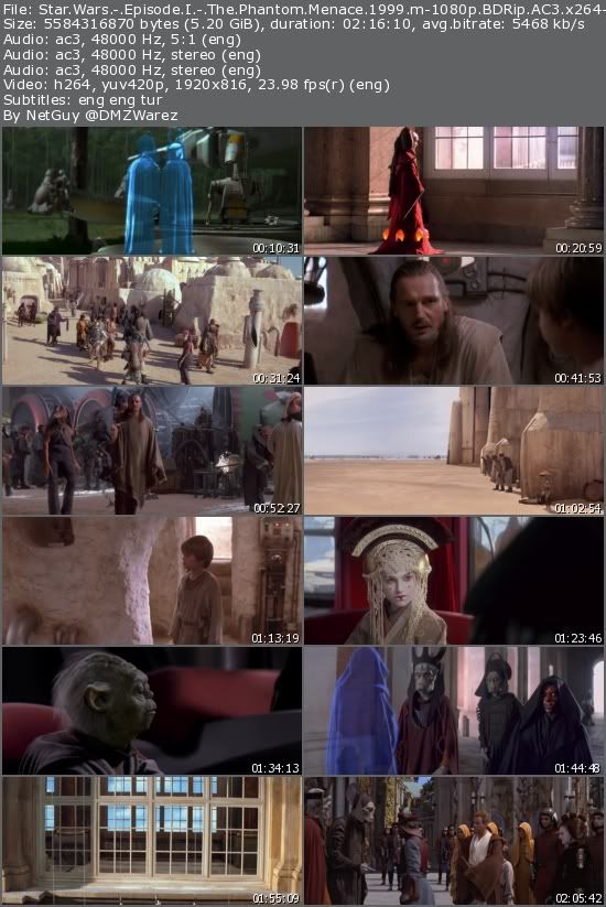 Star Wars - Episode I: The Phantom Menace (1999) m-1080p BDRip AC3 x264-Morothar Star Wars - Episode I: The Phantom Menace (1999) m-1080p BDRip AC3 x264-Morothar