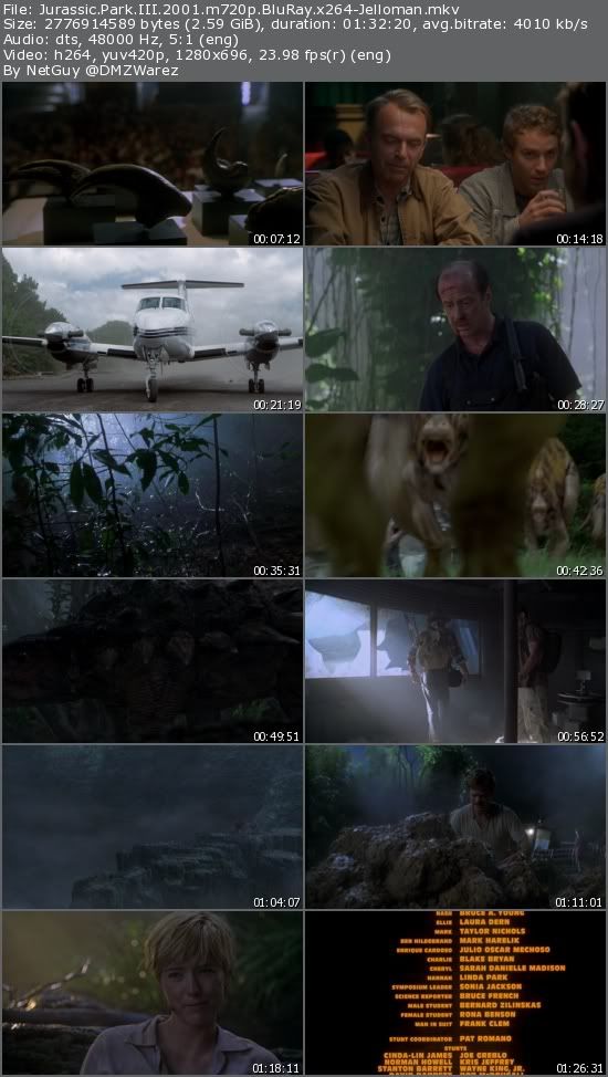 Jurassic Park III (2001) m720p BluRay x264-Jelloman Jurassic Park III (2001) m720p BluRay x264-Jelloman