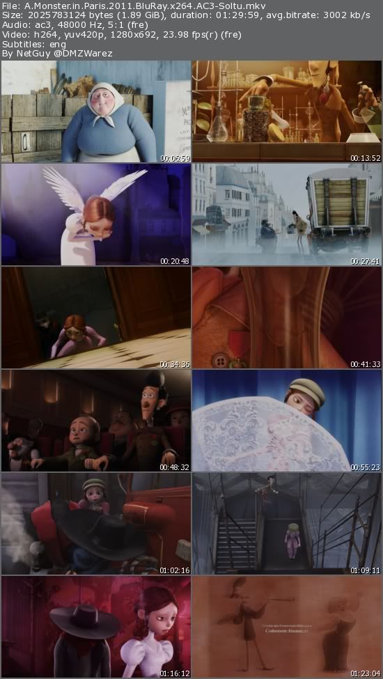 A Monster in Paris (2011) BluRay x264 AC3-Soltu A Monster in Paris (2011) BluRay x264 AC3-Soltu