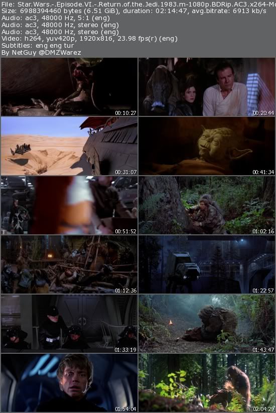 Star Wars - Episode VI - Return of the Jedi (1983) m-1080p BDRip AC3 x264-Morothar Star Wars - Episode VI - Return of the Jedi (1983) m-1080p BDRip AC3 x264-Morothar