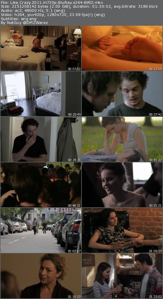 Like Crazy (2011) m720p BluRay x264-BiRD Like Crazy (2011) m720p BluRay x264-BiRD
