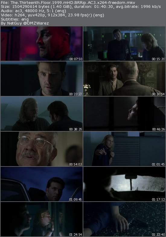 The Thirteenth Floor (1999) mHD BRRip AC3 x264-freedom The Thirteenth Floor (1999) mHD BRRip AC3 x264-freedom