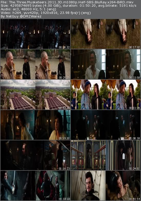 The Three Musketeers (2011) 3D m1080p Half-SBS BluRay x264-BiRD The Three Musketeers (2011) 3D m1080p Half-SBS BluRay x264-BiRD