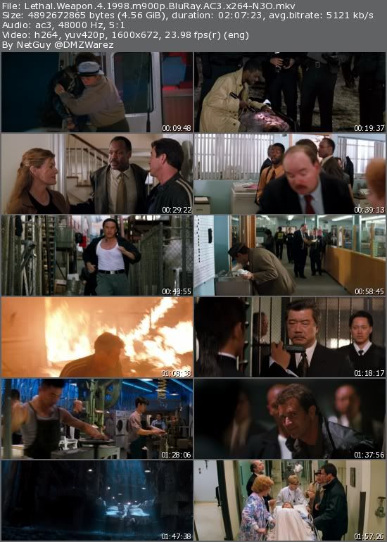 Lethal Weapon 4 (1998) m900p BluRay AC3 x264-N3O Lethal Weapon 4 (1998) m900p BluRay AC3 x264-N3O