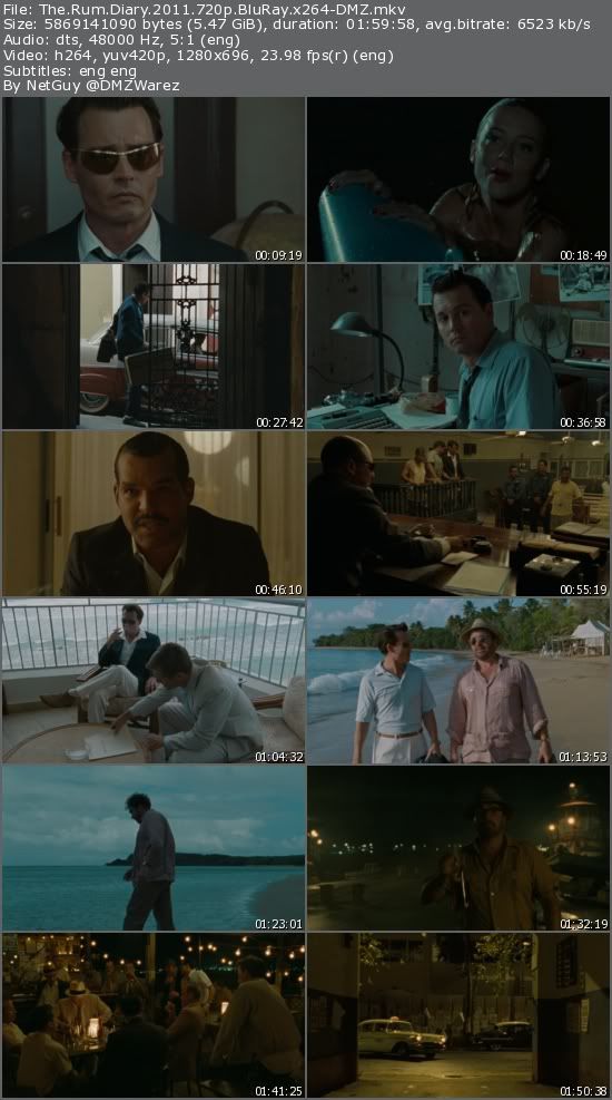 The Rum Diary (2011) 720p BluRay x264-DMZ The Rum Diary (2011) 720p BluRay x264-DMZ