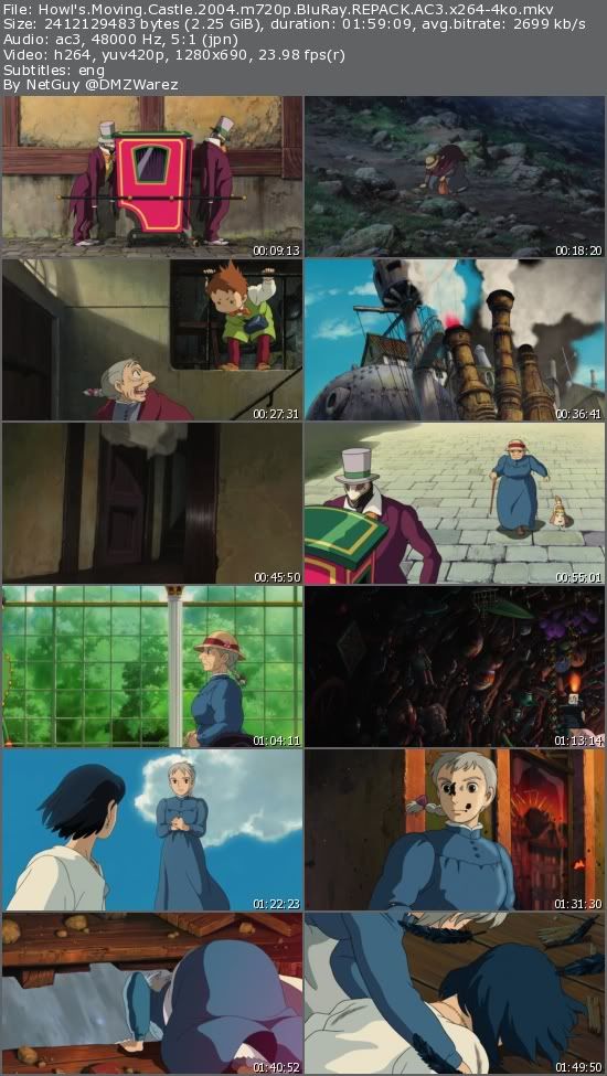 Howl's Moving Castle (2004) m720p BluRay REPACK AC3 x264-4ko Howl's Moving Castle (2004) m720p BluRay REPACK AC3 x264-4ko