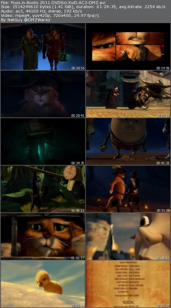 Puss in Boots (2011) DVDScr XviD AC3-DMZ Puss in Boots (2011) DVDScr XviD AC3-DMZ