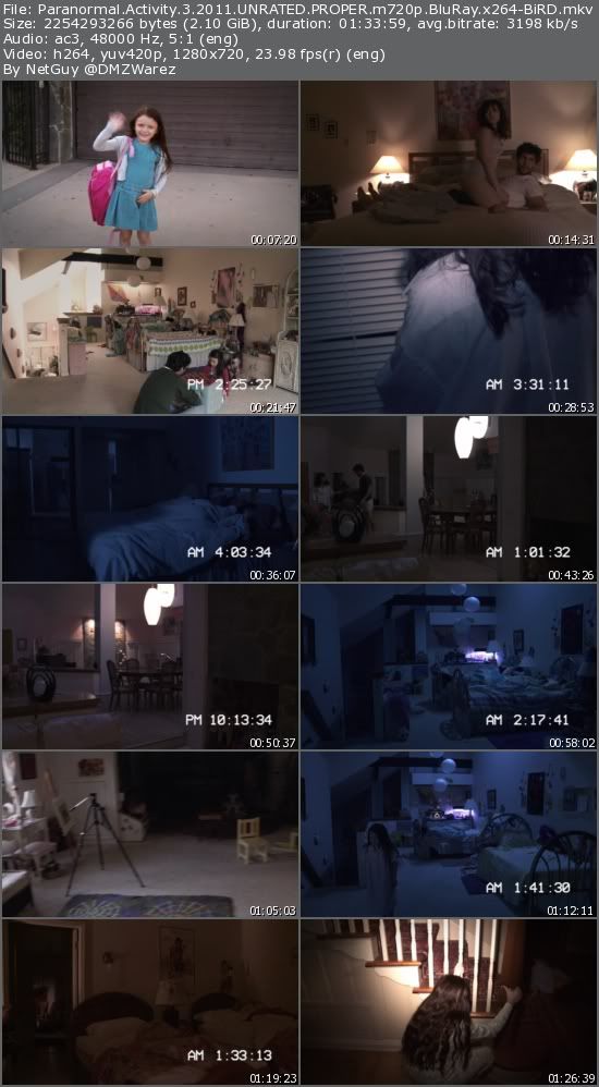 Paranormal Activity 3 (2011) UNRATED PROPER m720p BluRay x264-BiRD Paranormal Activity 3 (2011) UNRATED PROPER m720p BluRay x264-BiRD
