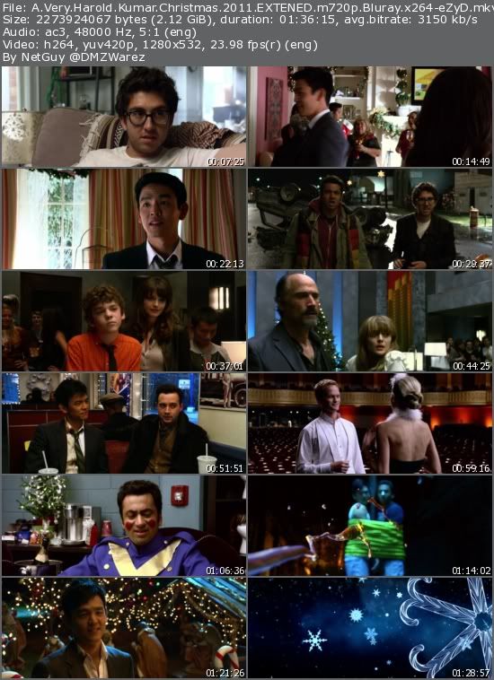 A Very Harold Kumar Christmas (2011) EXTENED m720p Bluray x264-eZyD A Very Harold Kumar Christmas (2011) EXTENED m720p Bluray x264-eZyD