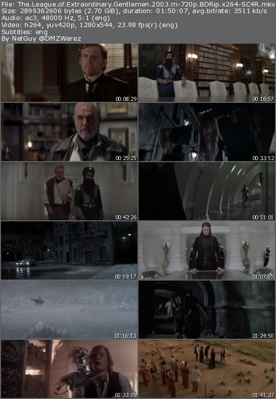 The League of Extraordinary Gentlemen (2003) m-720p BDRip x264-SC4R The League of Extraordinary Gentlemen (2003) m-720p BDRip x264-SC4R
