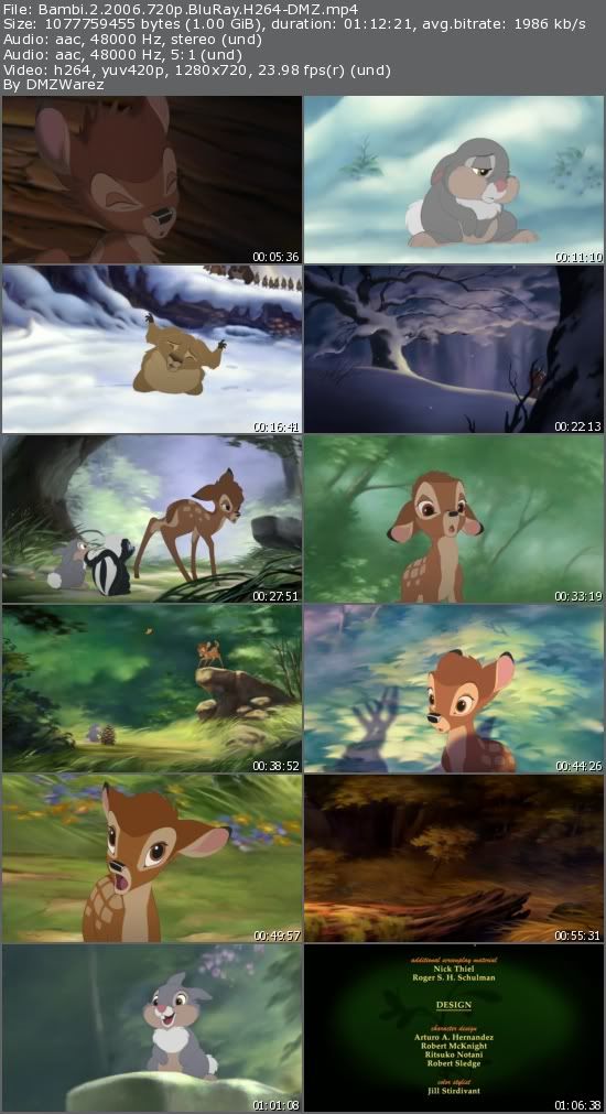 Bambi 2 (2006) 720p BluRay H264-DMZ Bambi 2 (2006) 720p BluRay H264-DMZ
