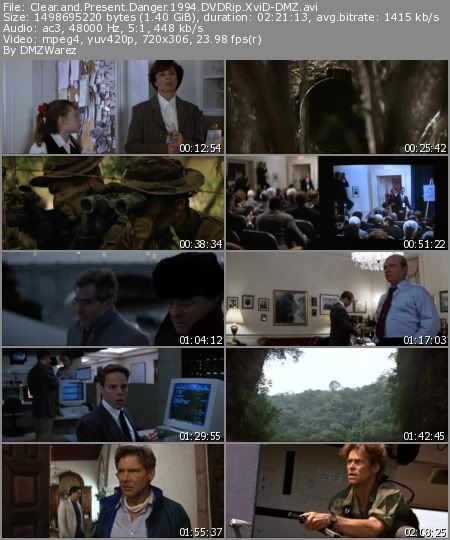 Clear and Present Danger (1994) DVDRip XviD-DMZ Clear and Present Danger (1994) DVDRip XviD-DMZ