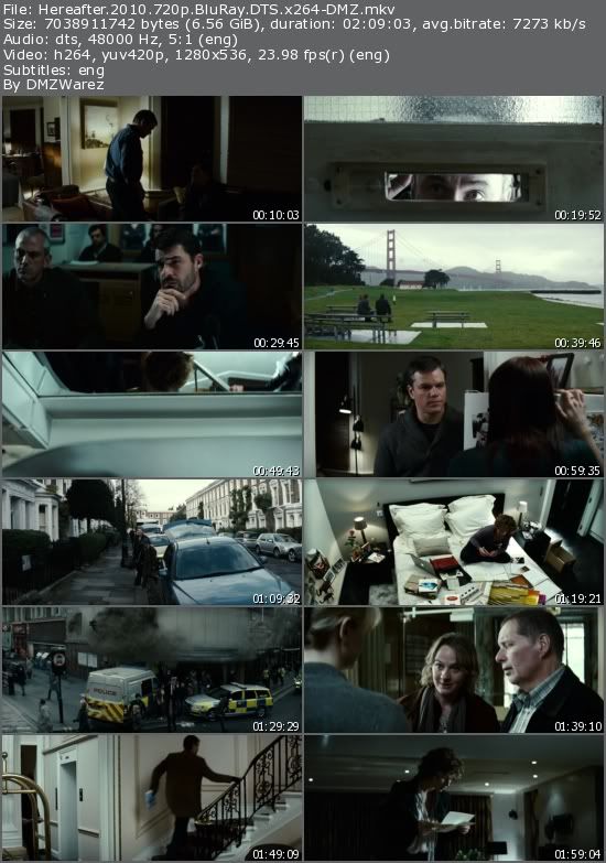 Hereafter (2010) 720p BluRay DTS x264-DMZ Hereafter (2010) 720p BluRay DTS x264-DMZ