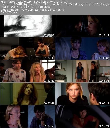 Kaboom (2010) LIMITED DVDRip XviD-DMZ Kaboom (2010) LIMITED DVDRip XviD-DMZ