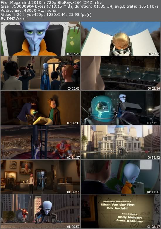 Megamind (2010) m720p BluRay x264-DMZ Megamind (2010) m720p BluRay x264-DMZ