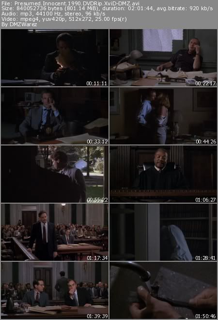 Presumed Innocent (1990) DVDRip XviD-DMZ Presumed Innocent (1990) DVDRip XviD-DMZ