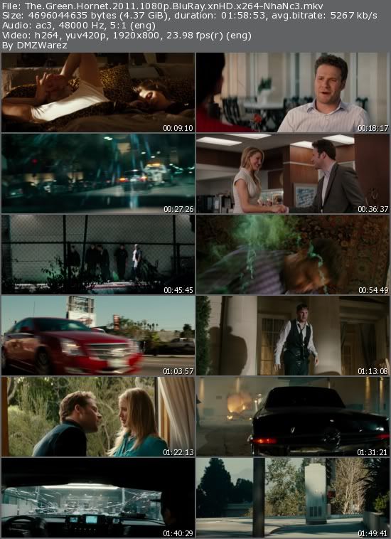 The Green Hornet (2011) 1080p BluRay xnHD x264-NhaNc3 The Green Hornet (2011) 1080p BluRay xnHD x264-NhaNc3