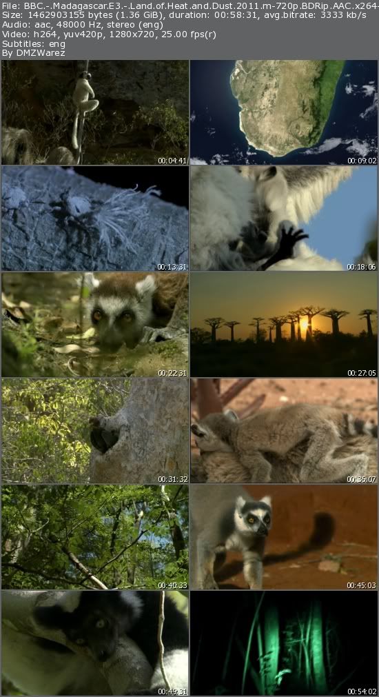 BBC - Madagascar E3: Land of Heat and Dust (2011) m-720p BDRip AAC x264-m4c14k BBC - Madagascar E3: Land of Heat and Dust (2011) m-720p BDRip AAC x264-m4c14k