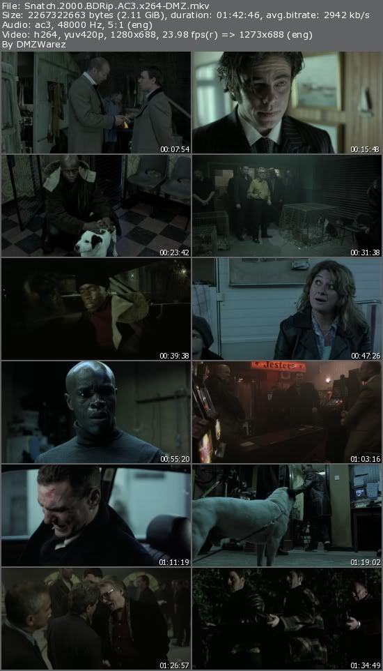 Snatch (2000) BDRip AC3 x264-DMZ Snatch (2000) BDRip AC3 x264-DMZ