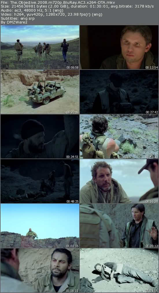 The Objective (2008) m720p BluRay AC3 x264-DTA The Objective (2008) m720p BluRay AC3 x264-DTA