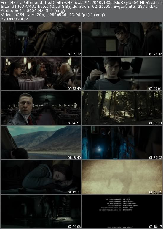 Harry Potter and the Deathly Hallows Pt1 (2010) 480p BluRay x264-NhaNc3 Harry Potter and the Deathly Hallows Pt1 (2010) 480p BluRay x264-NhaNc3