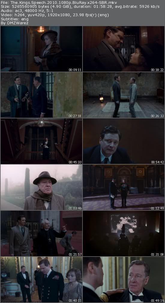 The Kings Speech (2010) 1080p BluRay x264-SBR The Kings Speech (2010) 1080p BluRay x264-SBR