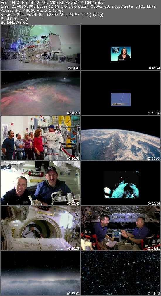 IMAX Hubble (2010) 720p BluRay x264-DMZ IMAX Hubble (2010) 720p BluRay x264-DMZ