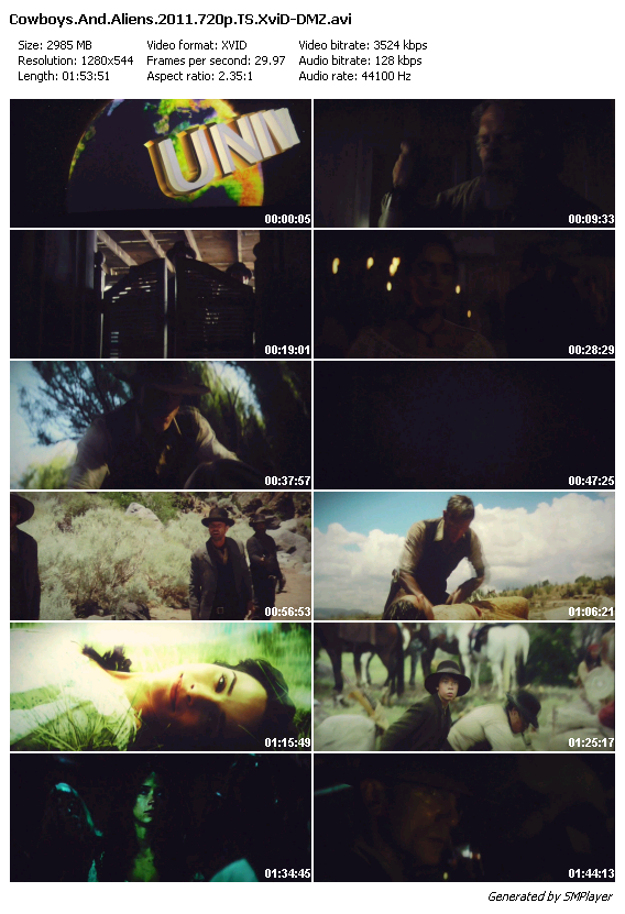Cowboys And Aliens (2011) 720p TS XviD-DMZ Cowboys And Aliens (2011) 720p TS XviD-DMZ