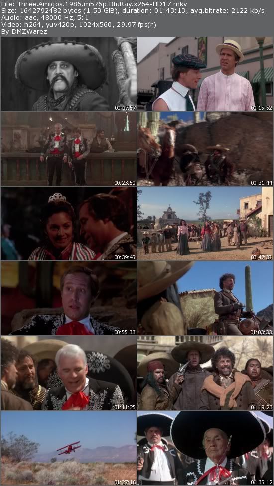 ¡Three Amigos! (1986) m576p BluRay x264-HD17 ¡Three Amigos! (1986) m576p BluRay x264-HD17