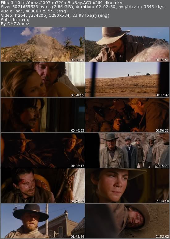 3:10 to Yuma (2007) m720p BluRay AC3 x264-4ko 3:10 to Yuma (2007) m720p BluRay AC3 x264-4ko