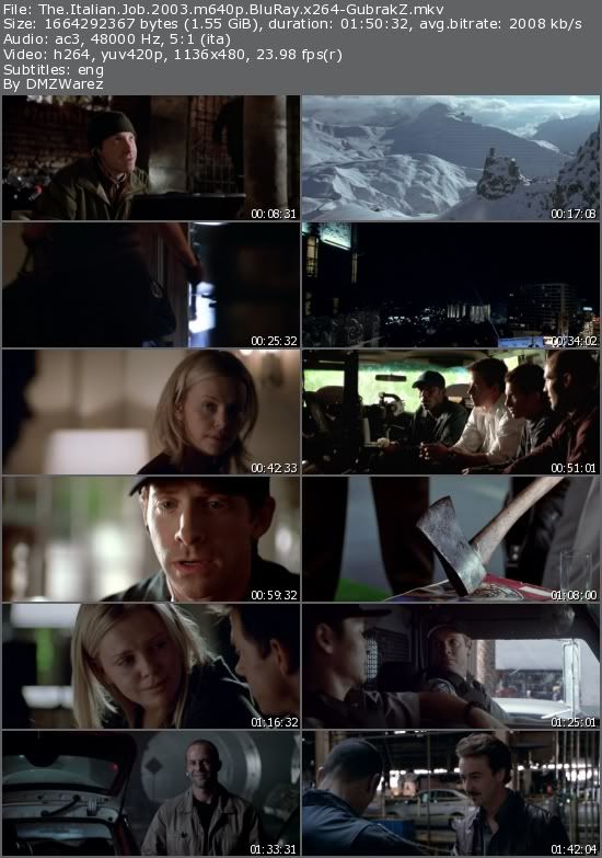 The Italian Job (2003) m640p BluRay x264-GubrakZ The Italian Job (2003) m640p BluRay x264-GubrakZ